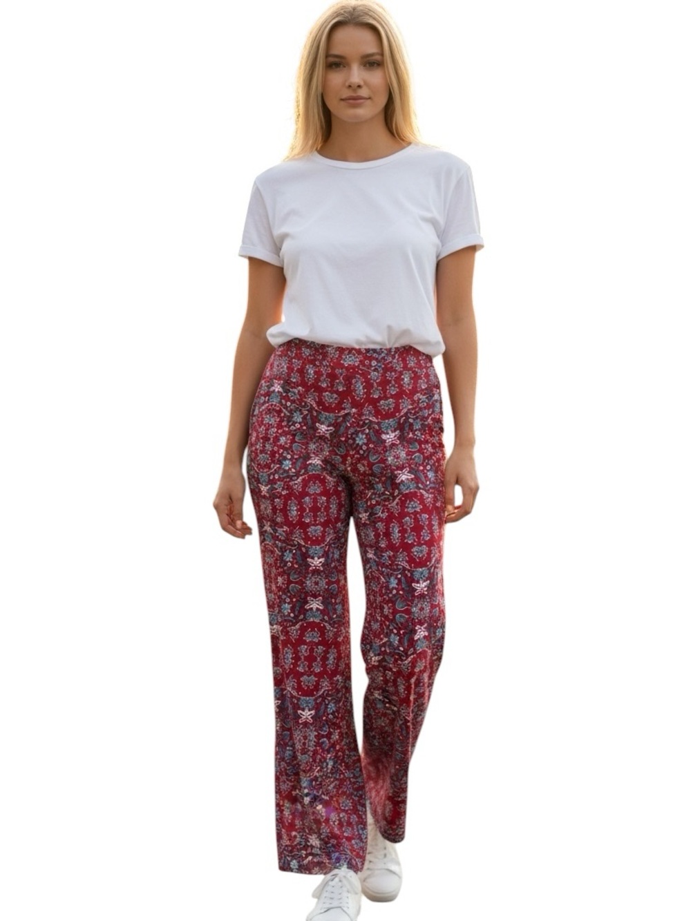 Style & Co. Red Floral Paisley Kids Leggings